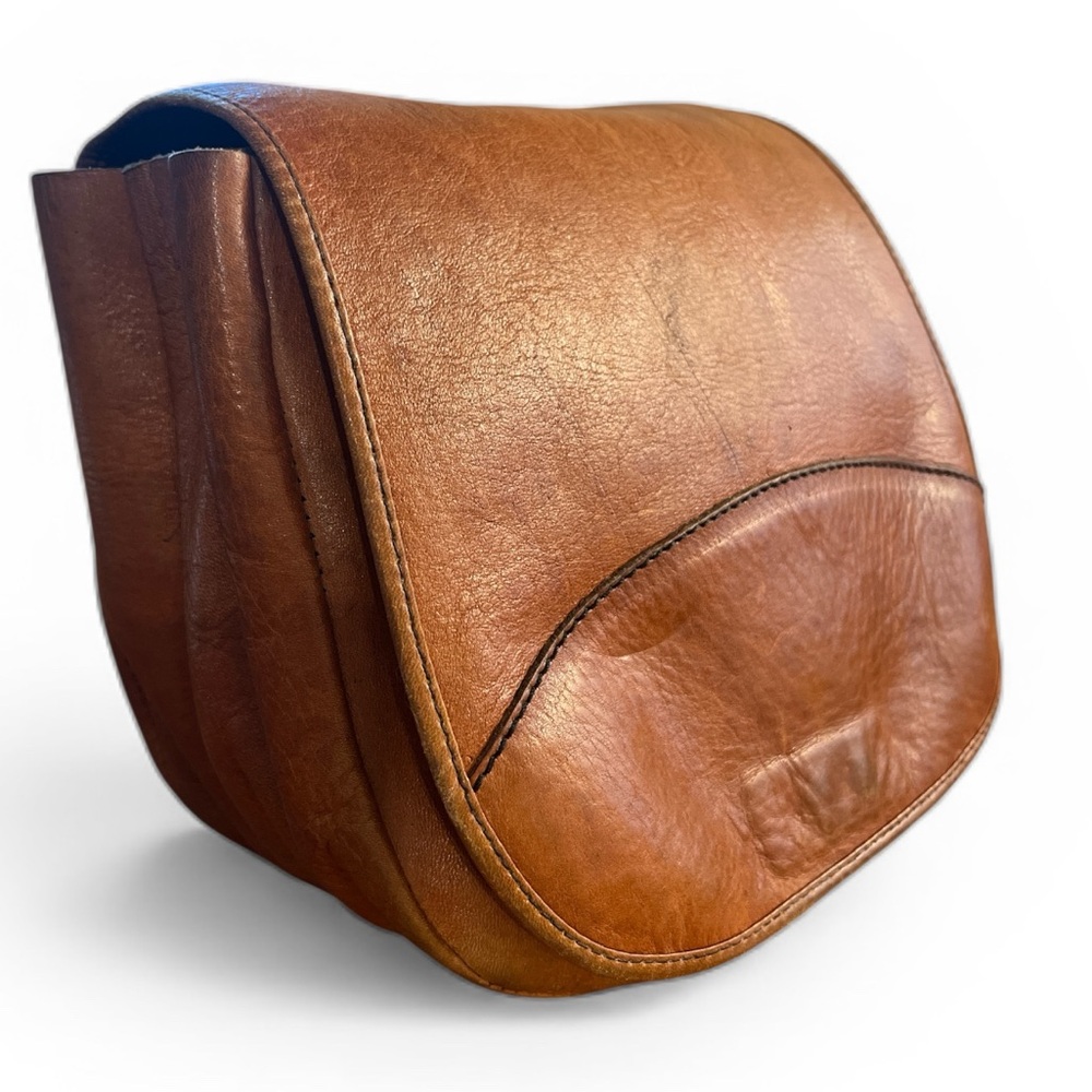 Vintage saddle bag handmade genuine leather